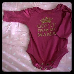 Got it from my mama long sleeve onsie